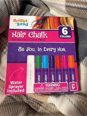 Hair Chalk Temporary Color Pens - Multicolor (6 Colors)